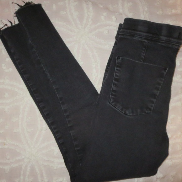 Free People Denim - Free People seamed pull on black jeans